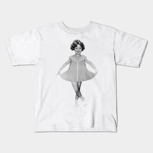 Shirley Temple Take a Bow No Background Kids T-Shirt